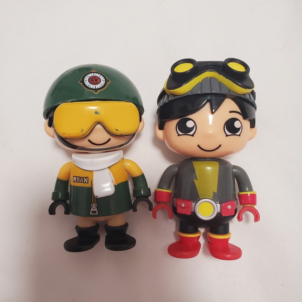 Ryans World Action Figures Lot of 2 Red Titan Pilot Explorer Collectible Toys